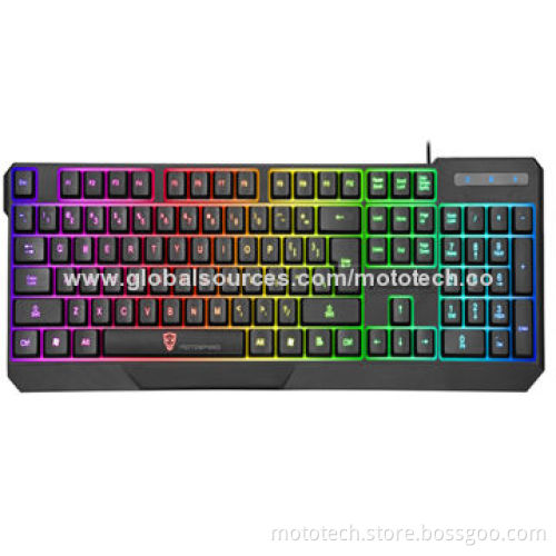 Seven color backlight gaming Keyboard